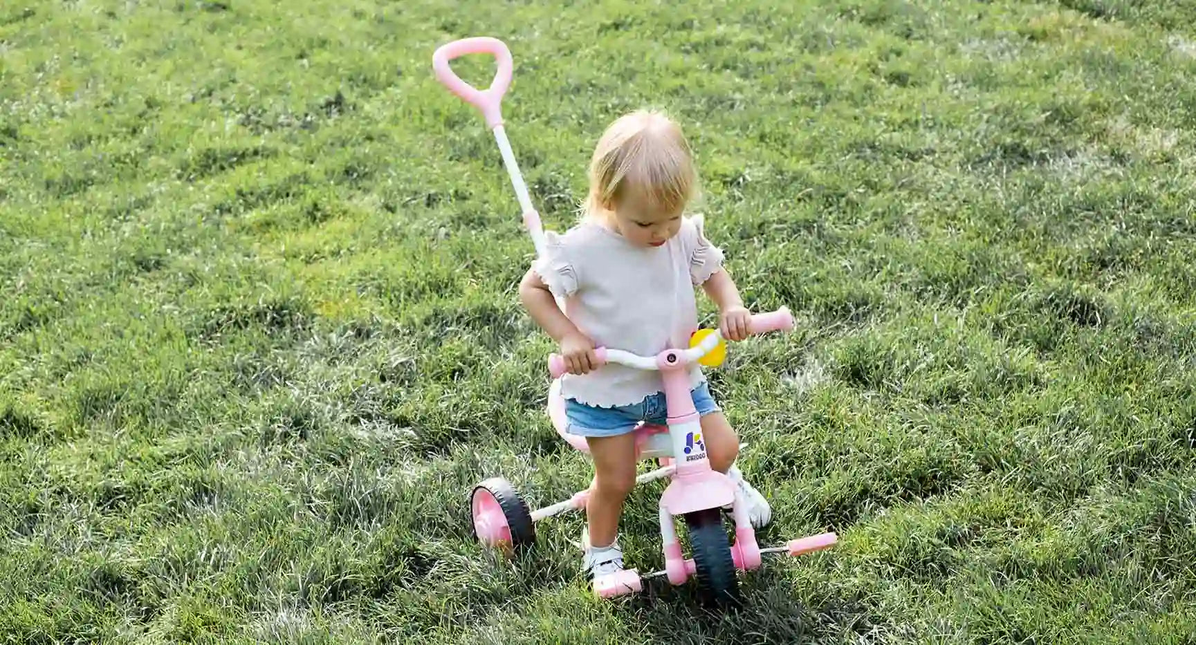 KRIDDO’s Sport Upgrade: A New Pink Tricycle with Handle