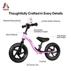KRIDDO Toddler Balance Bike with Ride On Toys for 2 to 5 Years Old Purple
