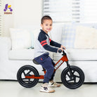 KRIDDO Toddler 12 Inch Balance Bike with Customizable Plate for Ages 2 to 5 Years Red