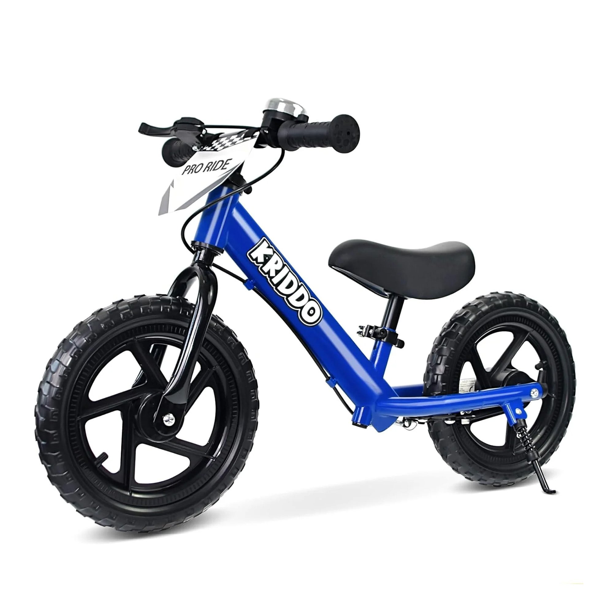 KRIDDO Toddler Balance Bike with Brake and Flag for 2 to 5 Years Old Blue