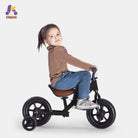 KRIDDO Pedal-Assist Toddler Bike with Training Wheels for Ages 18 Months to 3 Years Black