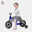 KRIDDO Pedal-Assist Toddler Bike with Training Wheels for Ages 18 Months to 3 Years Blue
