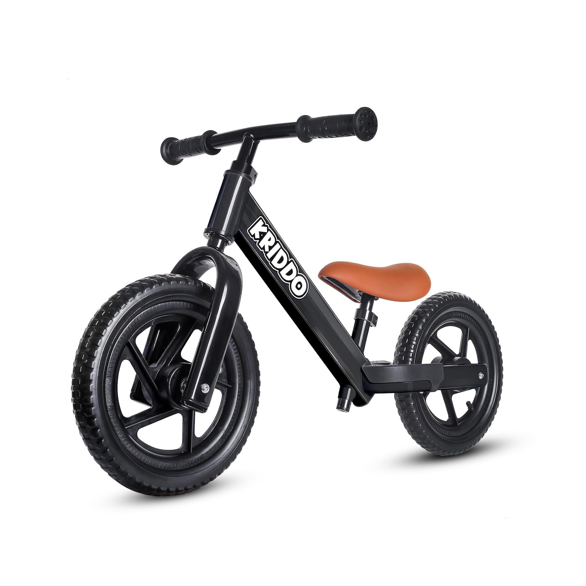 KRIDDO Toddler Beginner Bike for 2 to 5 Years Old with DIY Colorful Stickers
Black