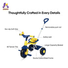KRIDDO 2-in-1 Kids Push Trike for 18 months to 3 Years Old Blue