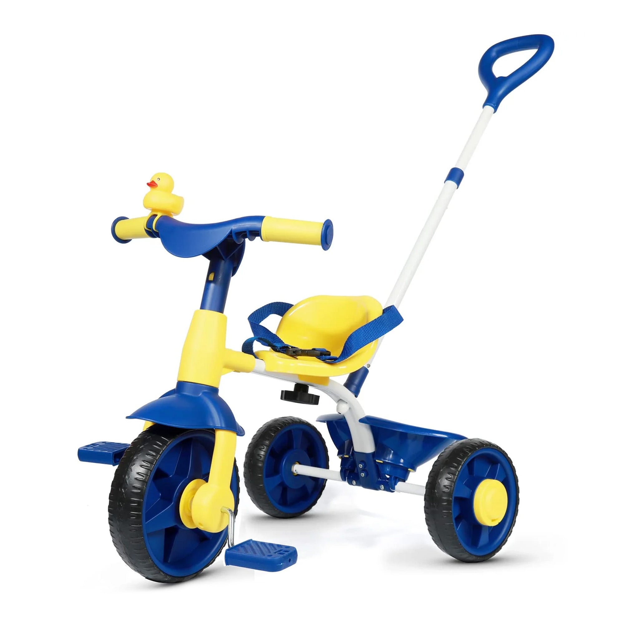 KRIDDO 2-in-1 Kids Push Trike for 18 months to 3 Years Old Blue