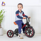 KRIDDO Kids Tricycle with Headlight and Pedals for 2 to 5 Years Old Black