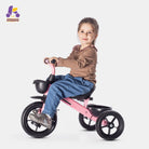 KRIDDO Toddler Training Tricycle With Fixed Wheels for 2 to 5 Years Old Pink