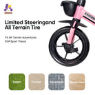 KRIDDO Toddler Training Tricycle With Fixed Wheels for 2 to 5 Years Old Pink