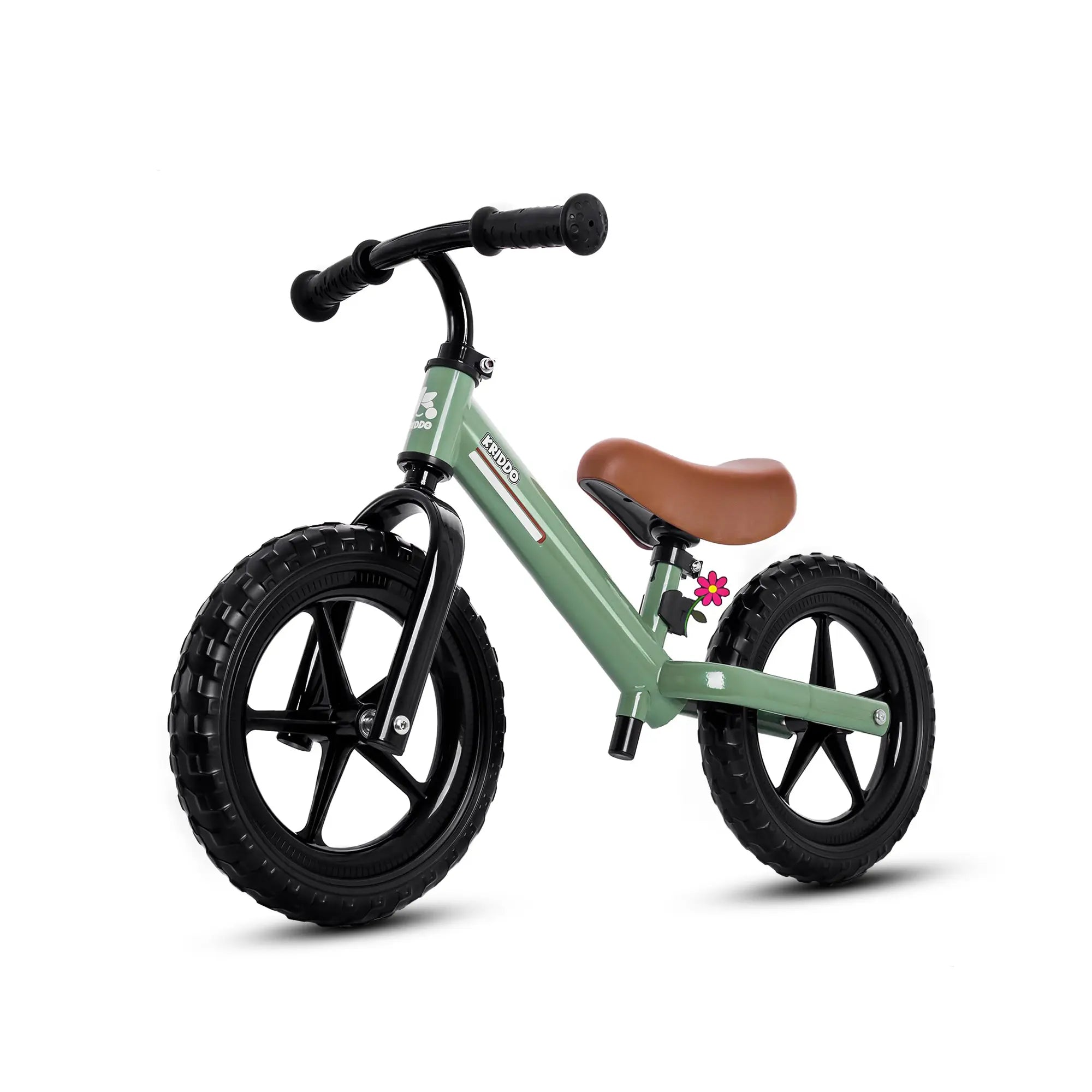 KRIDDO Toddler Balance Bike With Dual Bearing Wheels For 2 to 5 Years Old Green