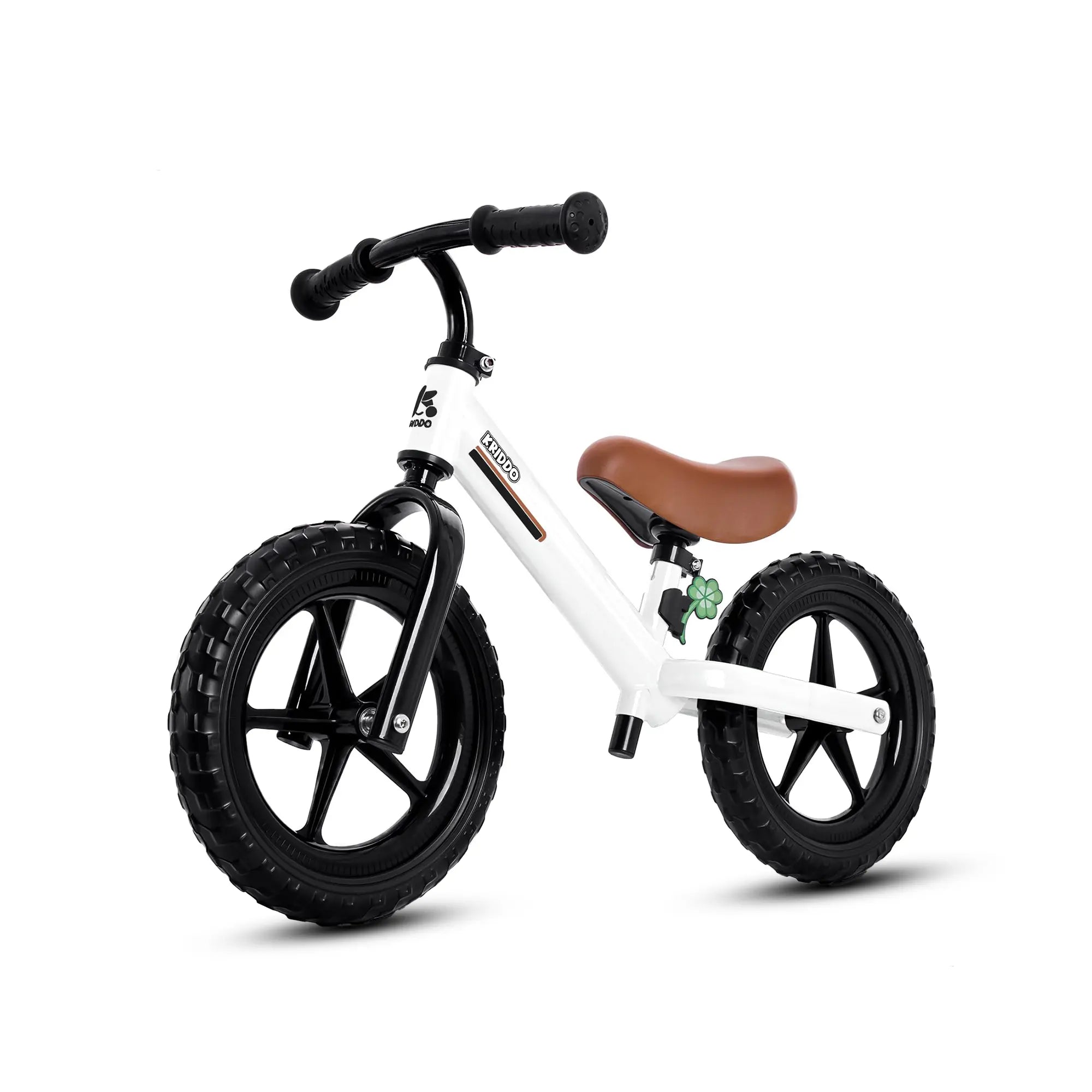 KRIDDO Toddler Balance Bike With Dual Bearing Wheels For 2 to 5 Years Old White