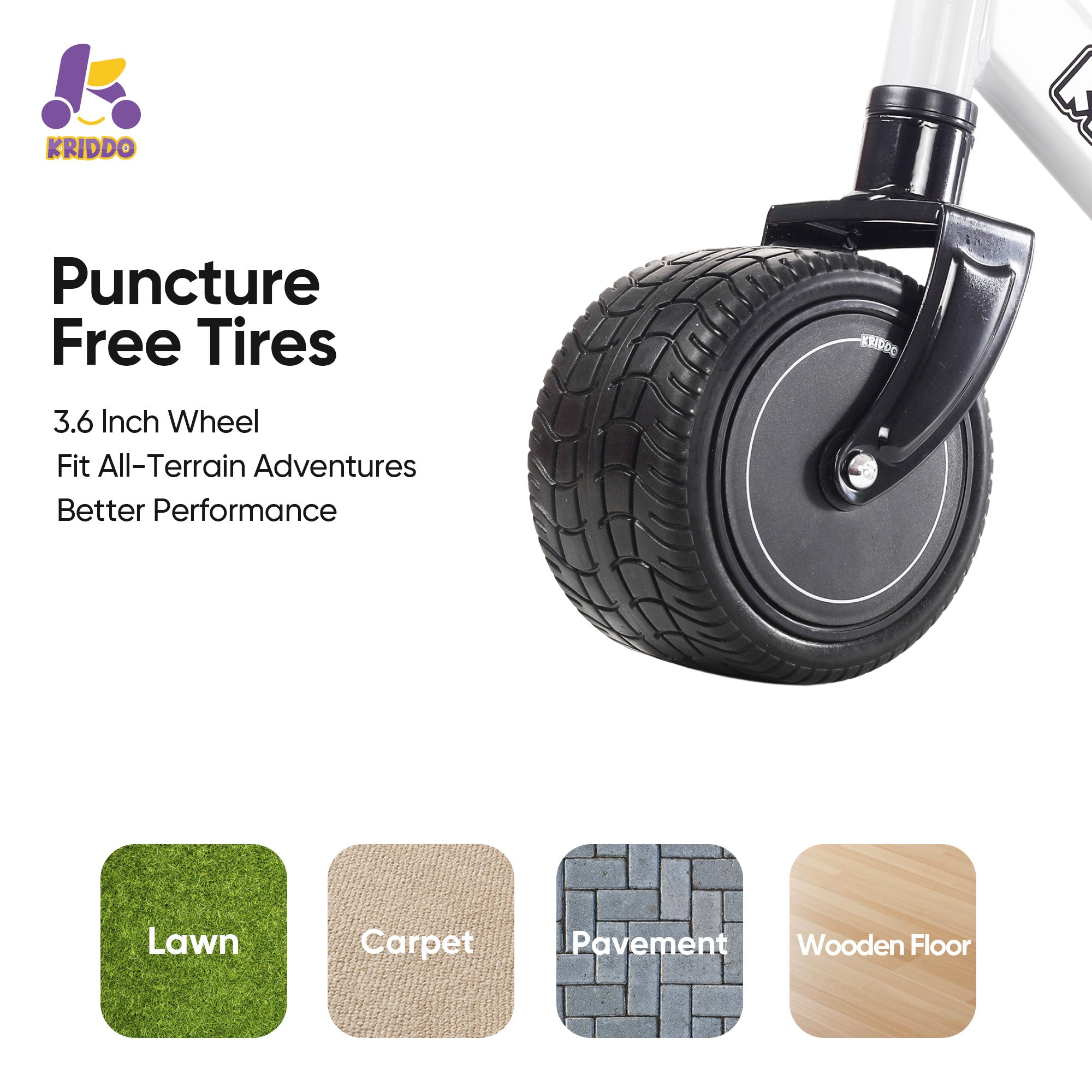 Baby Balance Bike Wide Wheels