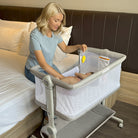 KRIDDO Portable Bedside Sleeper Baby Crib for Newborns