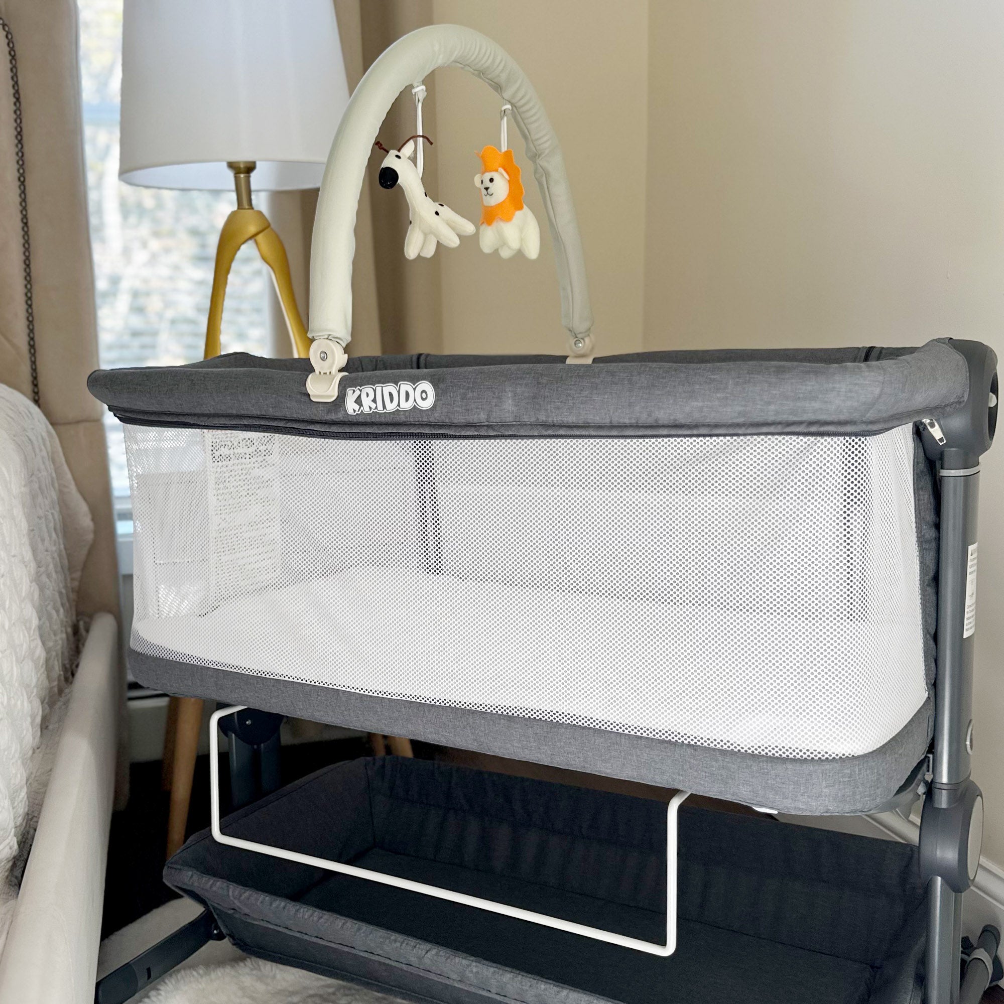 KRIDDO Baby Crib