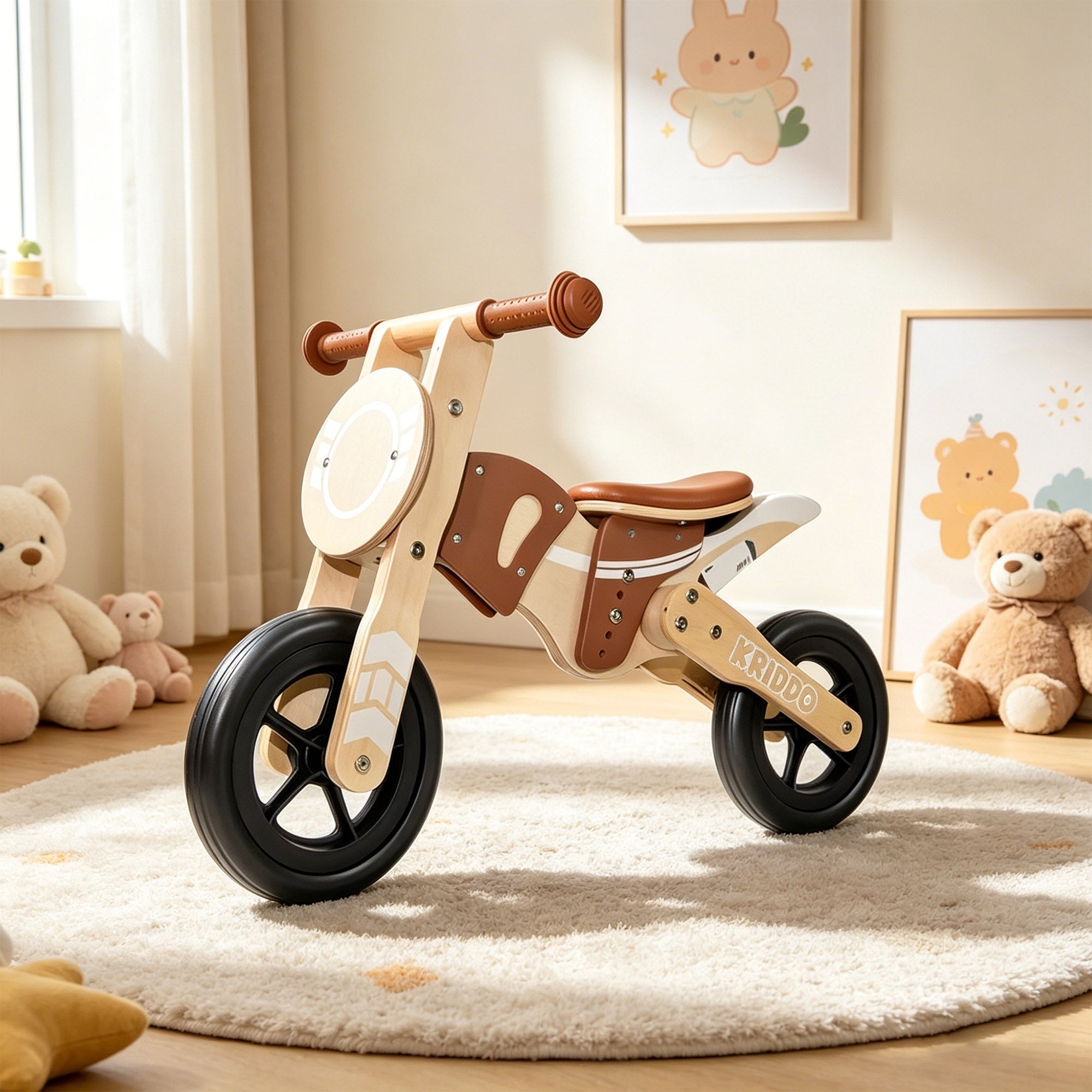 Eco-Friendly Wooden Balance Bike