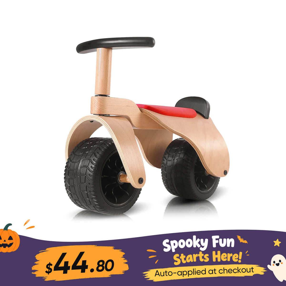 KRIDDO Baby Wooden Balance Bike for 1 To 3 Years Old