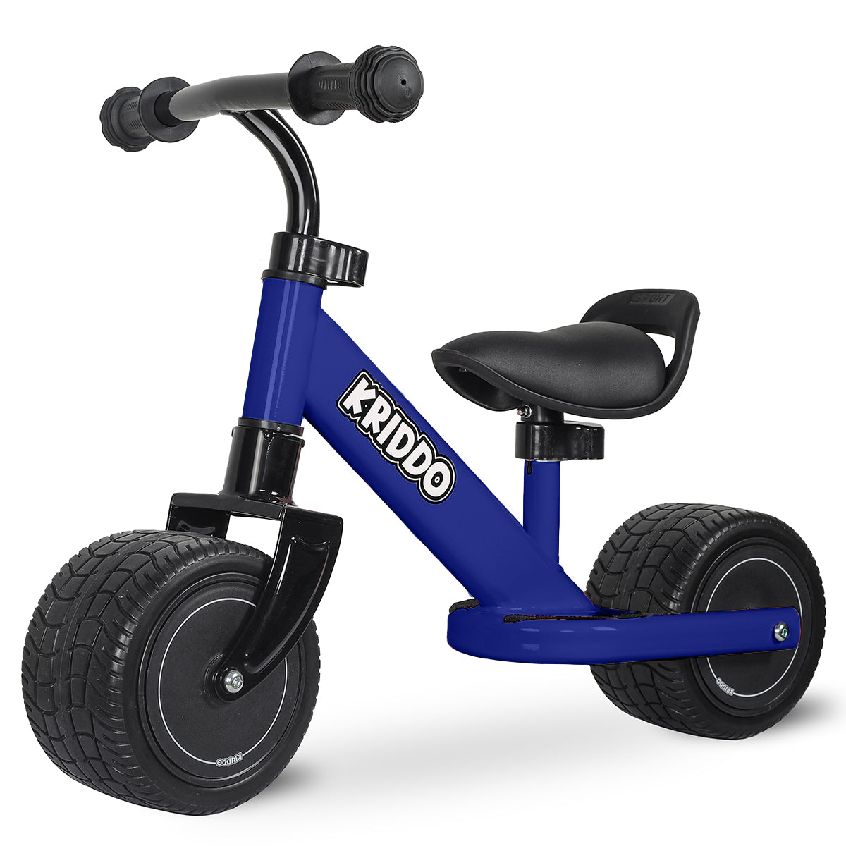 Kriddo Baby Balance Bike with Adjustable Seat for 1 to 3 Years Old Blue