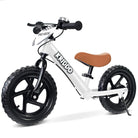 Kriddo Toddler Balance Bike with Brake and Flag for 18 Months to 3 Years Old White