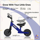 Kriddo Baby Balance Bike with Adjustable Seat for 1 to 3 Years Old Blue