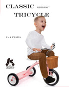 Kriddo Kids Classic Tricycle with Removable bucket for 2 to 4 Years Old Pink