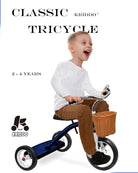 Kriddo Kids Classic Tricycle with Removable bucket for 2 to 4 Years Old Blue