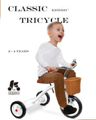 Kriddo Kids Classic Tricycle with Removable bucket for 2 to 4 Years Old White