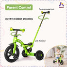 Kriddo Kids Tricycle for 1.5 to 3 Years Old Green 4-in-1