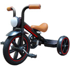 Kriddo Kids Tricycle with Headlight and Removable Pedals for 2 to 5 Years Old Black