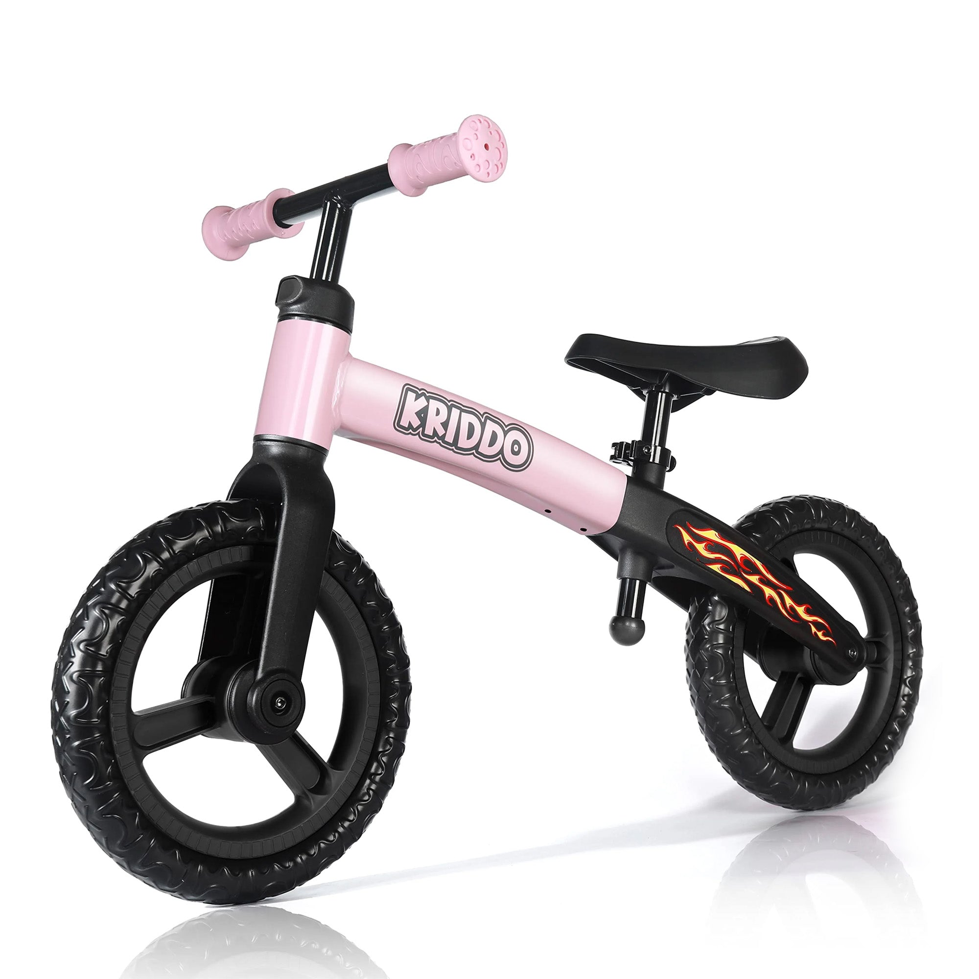 KRIDDO Interactive Toddler Balance Bike for 18 Months to 5 Years Old Pink