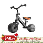 KRIDDO Mini Baby Balance Bike with Adjustable Seat for 1 to 3 Years Old Black