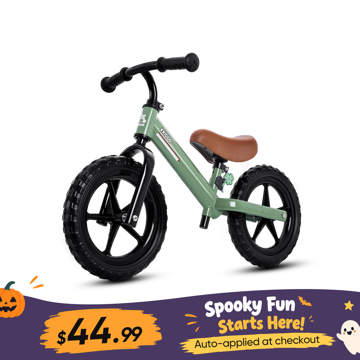 KRIDDO Toddler Balance Bike With Dual Bearing Wheels For 2 to 5 Years Old Green