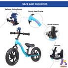 KRIDDO Balance Bike for Toddlers with Stuffed Animal – Blue (18 Months to 4 Years)