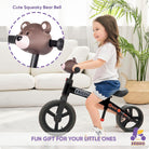 KRIDDO Dual Balance Bike for Toddlers (18 Months to 5 Years Old) Black