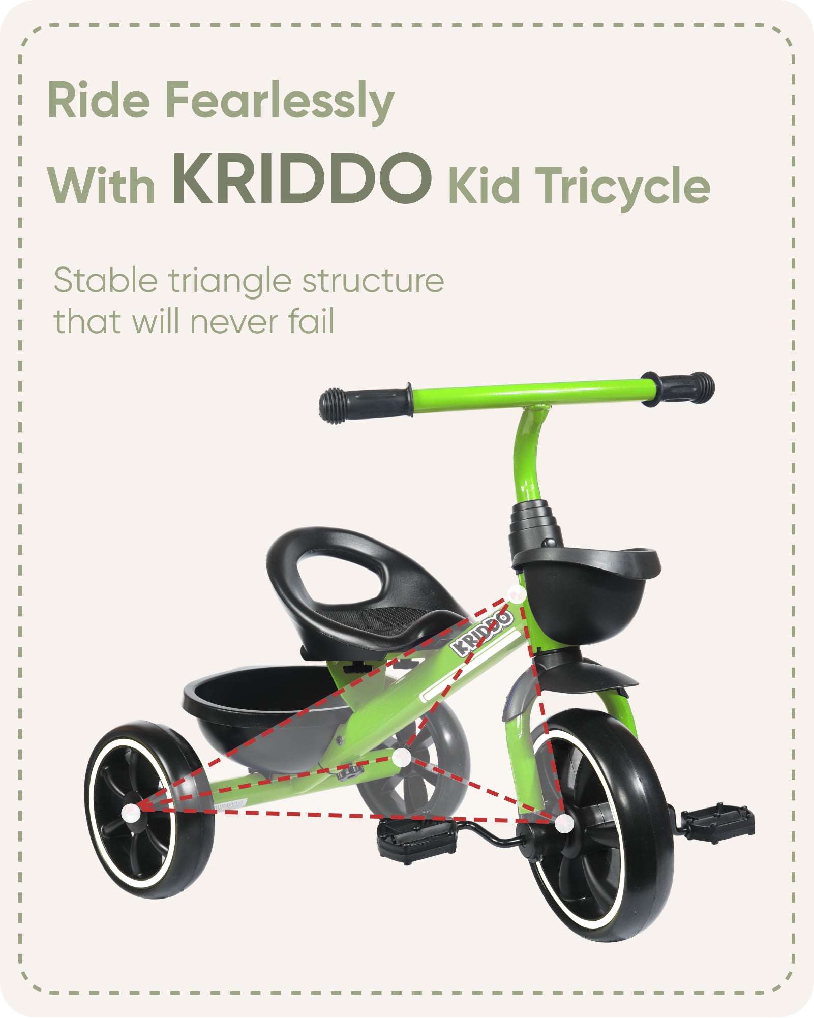 Kiddo 3 wheeler trike best sale