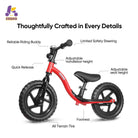 KRIDDO Toddler Balance Bike with Ride On Toys for 2 to 5 Years Old Red