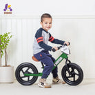 KRIDDO Toddler 12 Inch Balance Bike with Customizable Plate for Ages 2 to 5 Years Green