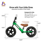 KRIDDO Classic Toddler Balance Bike with Customizable Plate for Ages 2 to 5 Years Green
