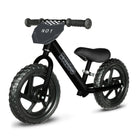 KRIDDO Toddler Balance Bike with Customizable Plate for Ages 2 to 5 Years Matte Black