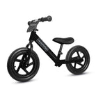 KRIDDO 12 Inch Toddler Balance Bike with Custom Name Plate Matte Black