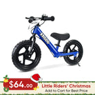 KRIDDO Toddler Balance Bike with Brake and Flag for 2 to 5 Years Old Blue