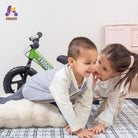 KRIDDO Toddler Balance Bike with Brake and Flag for 2 to 5 Years Old Green