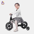 KRIDDO Pedal-Assist Toddler Bike with Training Wheels for Ages 18 Months to 3 Years Black
