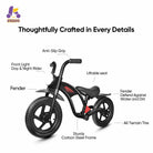 KRIDDO Kids Balance Bike with Headlight and Adjustable Seat for 2 to 5 Years Old Black