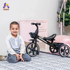 KRIDDO Kids Tricycle Easy-Assembly for 2 to 5 Years Old Black