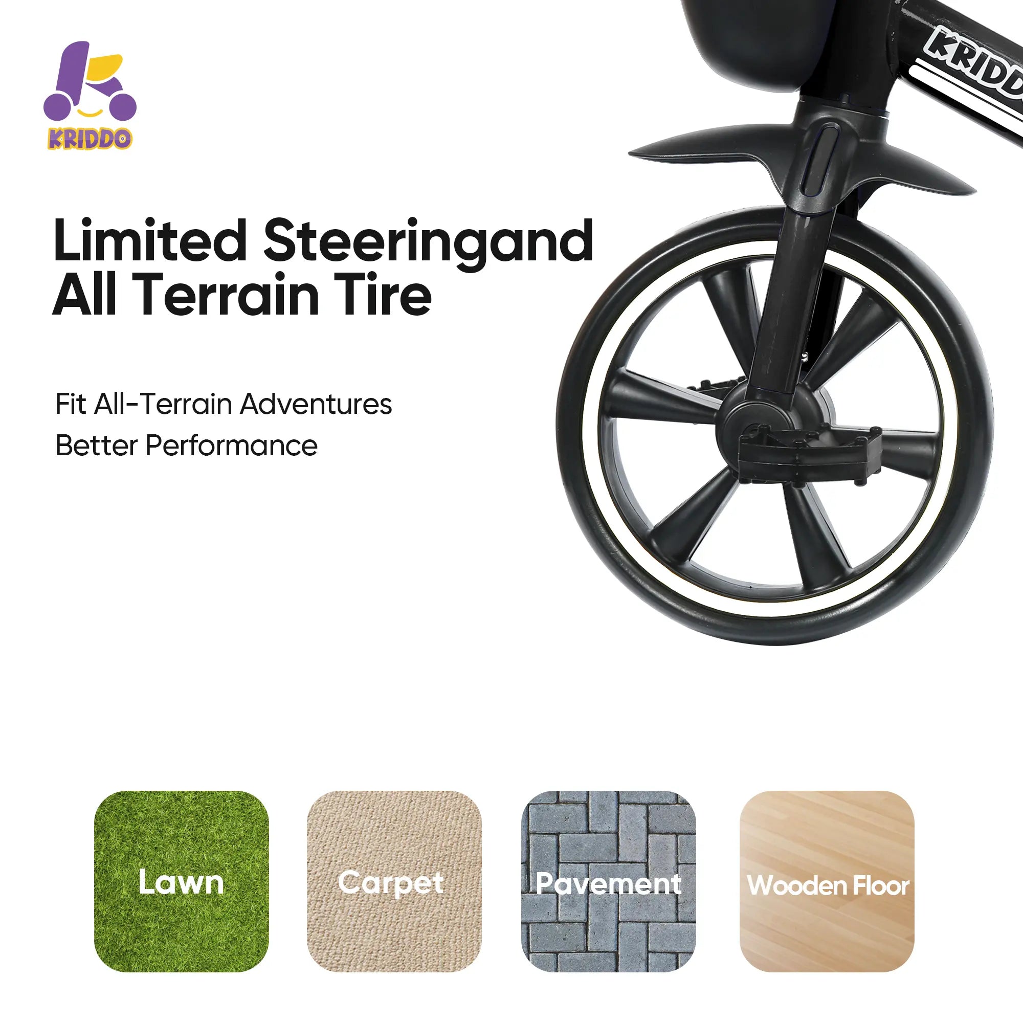 Classic Kids Tricycle Black