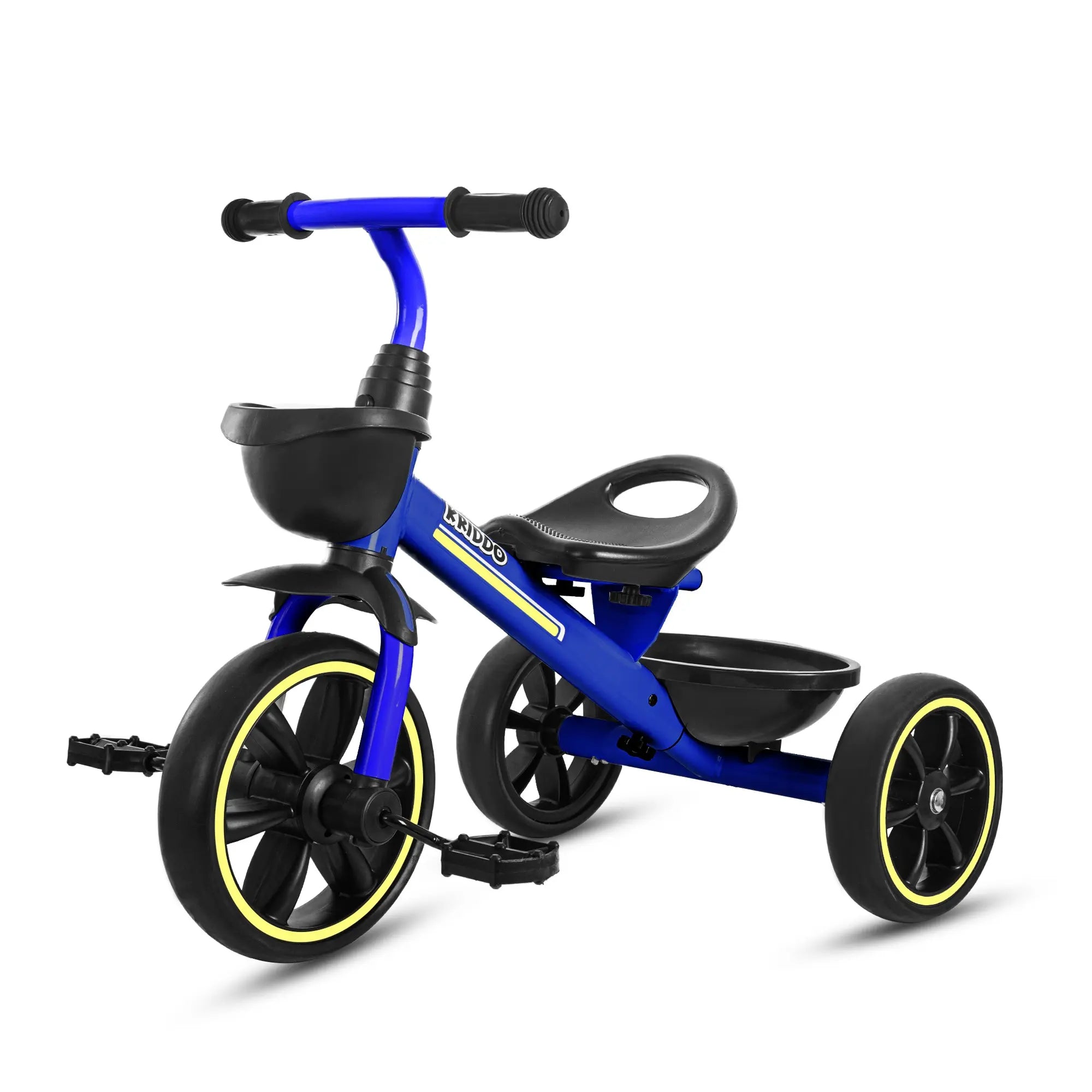 KRIDDO Kids Tricycle Easy-Assembly for 2 to 5 Years Old Blue