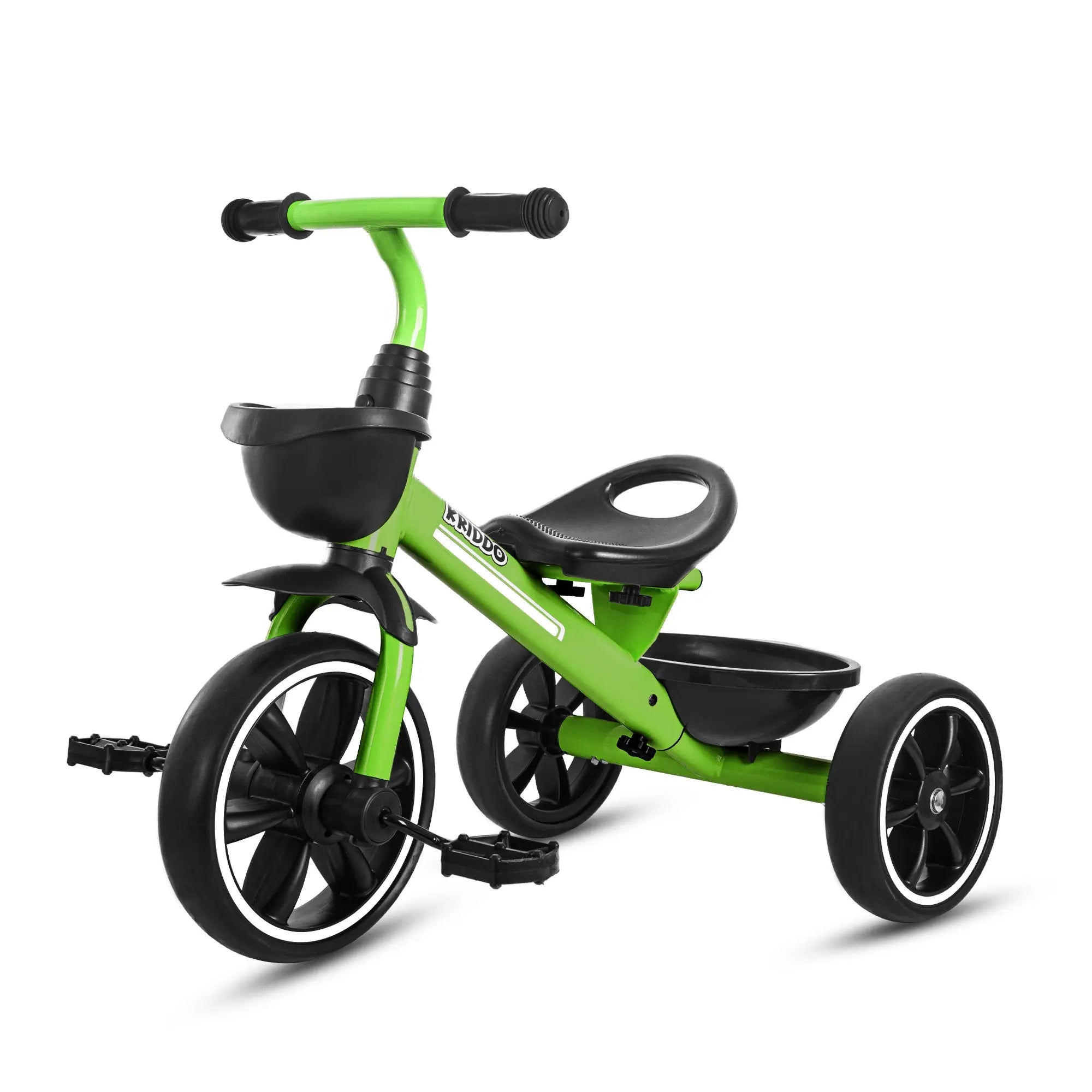 KRIDDO Kids Tricycle Easy-Assembly for 2 to 5 Years Old Green