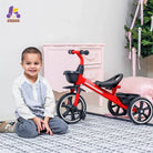 KRIDDO Kids Tricycle Easy-Assembly for 2 to 5 Years Old Red