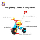 KRIDDO 2-in-1 Kids Push Trike for 18 months to 3 Years Old Red