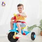 KRIDDO 2-in-1 Kids Push Trike for 18 months to 3 Years Old Red