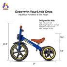 KRIDDO Kids Tricycle with Headlight and Pedals for 2 to 5 Years Old Blue